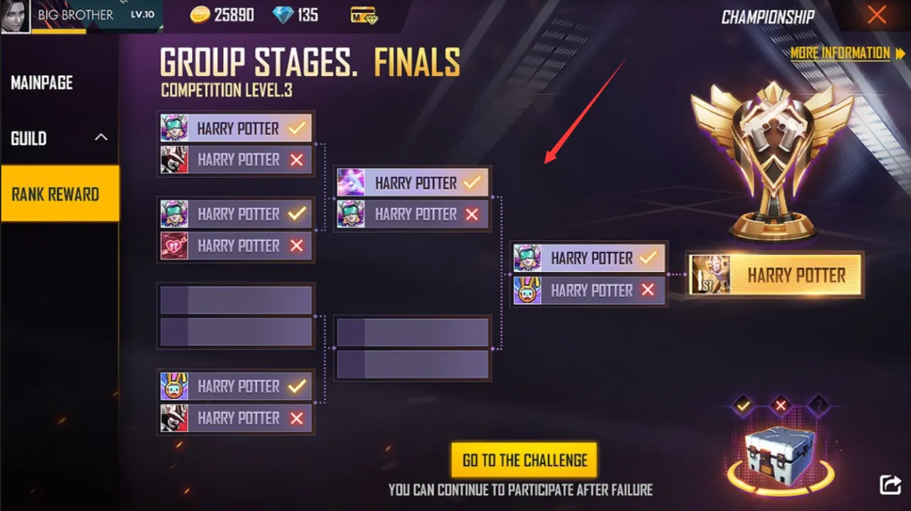 Clash Squad Cup screen from the Help Center FAQ