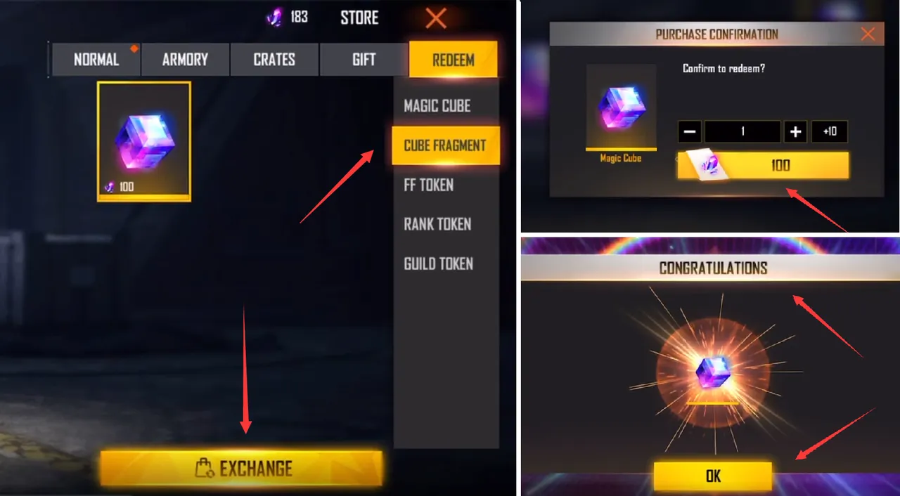 Exchanging Cube Fragments for a Magic Cube